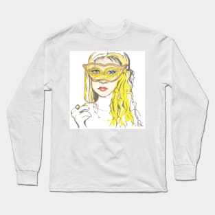 masquerade woman Long Sleeve T-Shirt